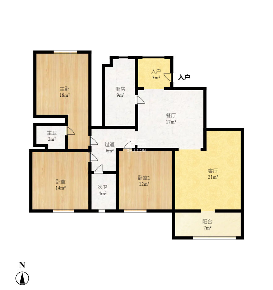 浏阳河畔家园  3室2厅2卫    95.0万