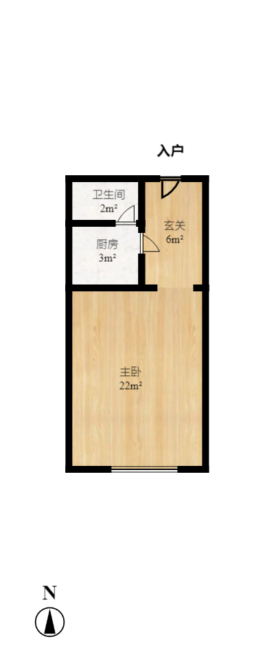 荣泰广场 1室1厅1卫 1100.0元/月 荣泰广场 1室1厅1卫 1100.0元/月户型图