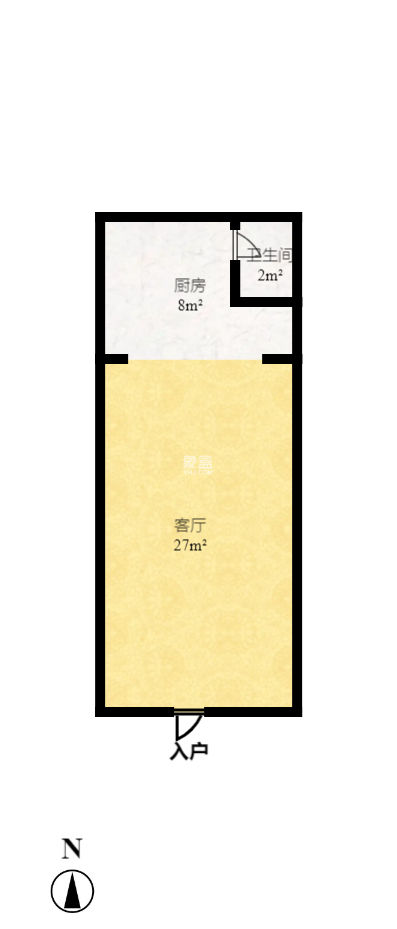 汇一城（汇壹公馆）   60.0㎡      1700.0元/月小区图