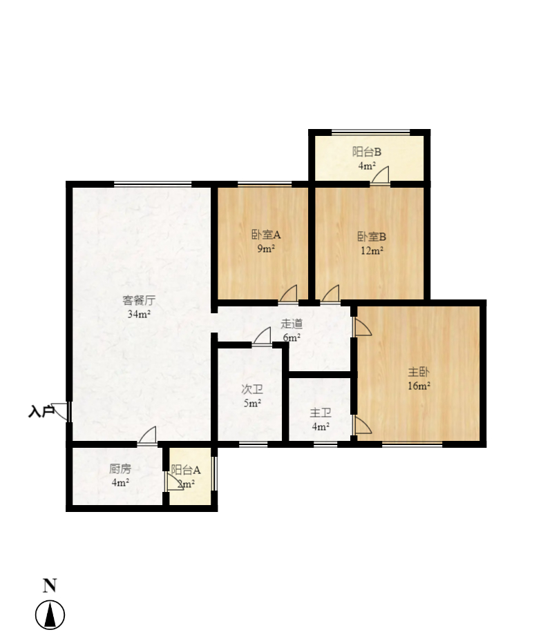 英郡年华 3室2厅2卫 2200.0元/月 英郡年华 3室2厅2卫 2200.0元/月户型图