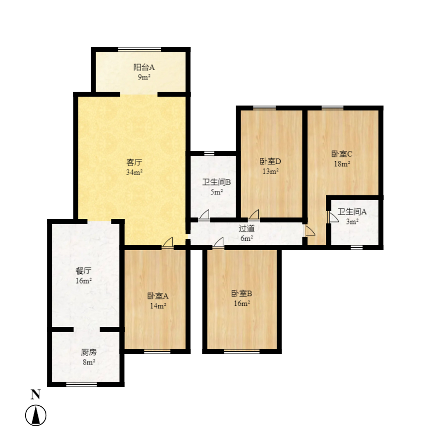佳园星城  4室0厅0卫    1800.0元/月 佳园星城  4室0厅0卫    1800.0元/月户型图