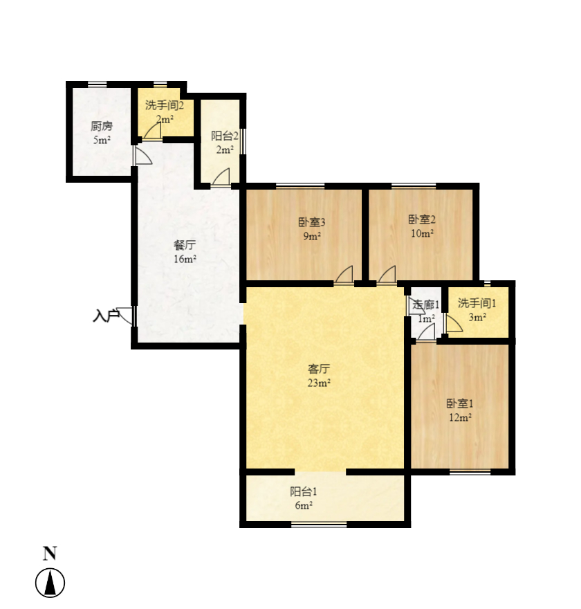 丰园城(鄱阳小区二期)  3室2厅2卫    73.8万 丰园城(鄱阳小区二期)  3室2厅2卫    73.8万户型图