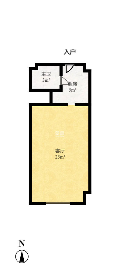 壹号公馆  1室1厅1卫   63.00万