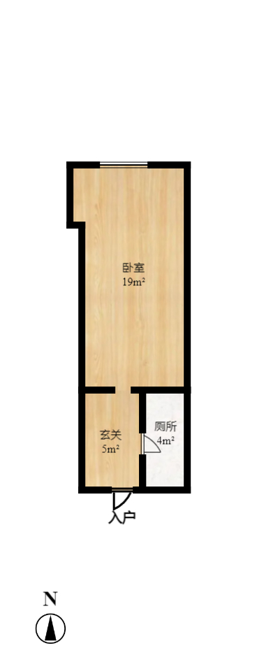 米兰春天  1室1厅1卫   27.50万室内图1