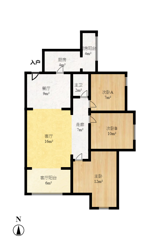 中建芙蓉嘉苑  3室2厅1卫    118.95万室内图1