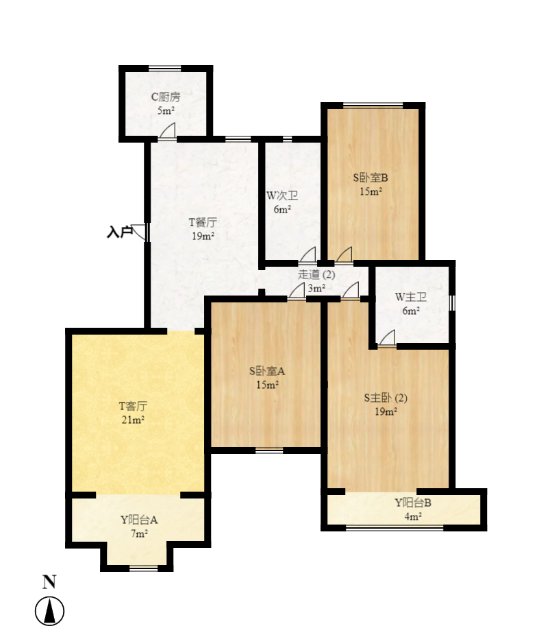 泰禹家园(彩云之翼家园一期、二期、三期) 3室2厅2卫 1800.0元/月 泰禹家园(彩云之翼家园一期、二期、三期) 3室2厅2卫 1800.0元/月户型图