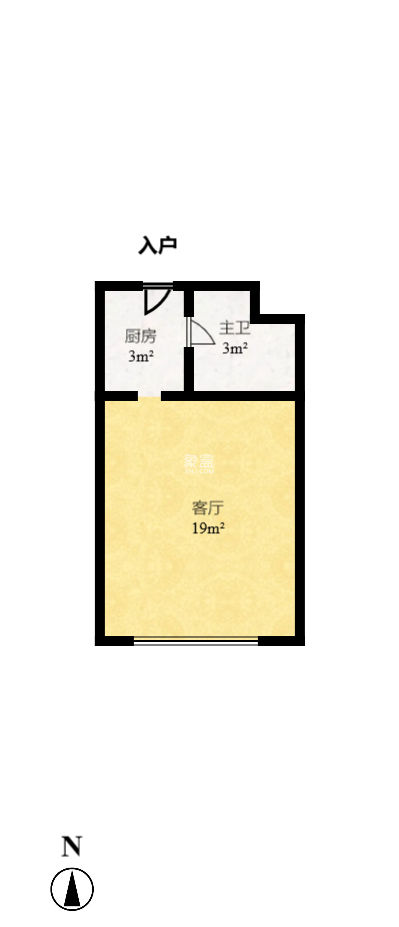 红橡华园(菲莎公馆)  1室1厅1卫   31.60万