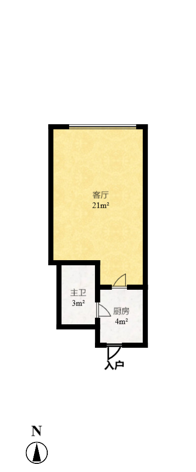 三角花园星城  3室1厅1卫    3200.0元/月室内图1