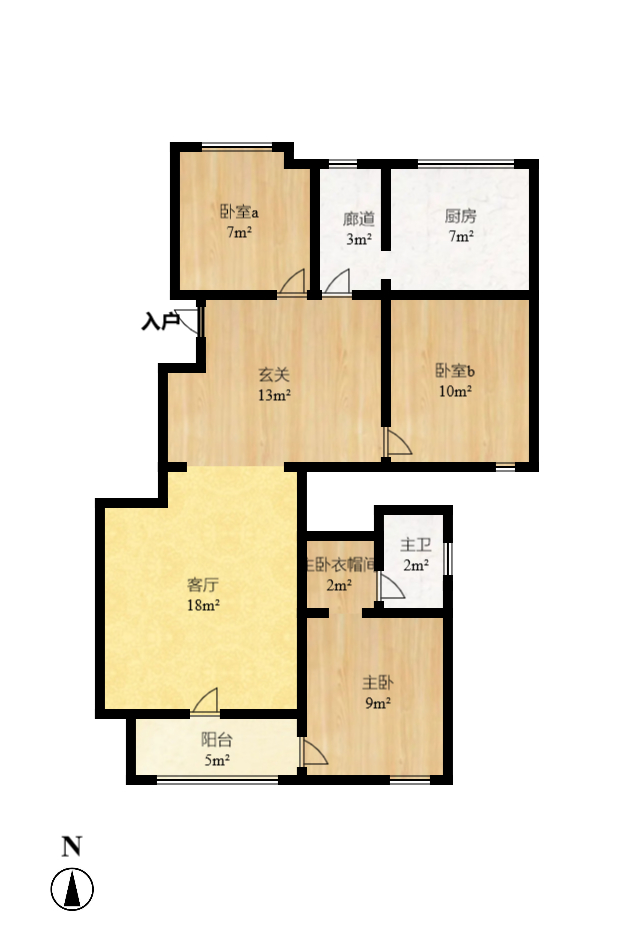 麓山枫情 3室2厅1卫 2800.0元/月 麓山枫情 3室2厅1卫 2800.0元/月户型图