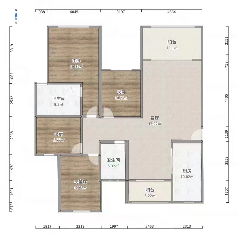 佳兆业金域天下二期 4室2厅2卫 70.0万 佳兆业金域天下二期 4室2厅2卫 70.0万室内图