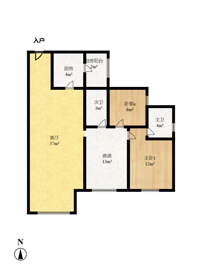 中國鐵建梅溪青秀三期  4室2廳2衛(wèi)    3800.0元/月戶型圖
