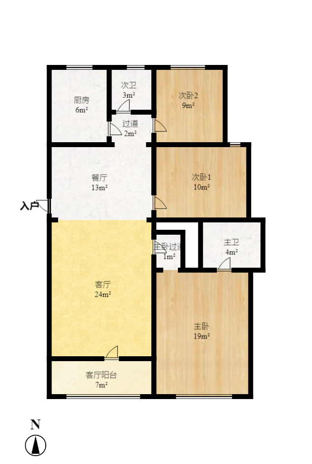 桔洲新苑(观沙岭) 2室0厅0卫 2200.0元/月 桔洲新苑(观沙岭) 2室0厅0卫 2200.0元/月户型图