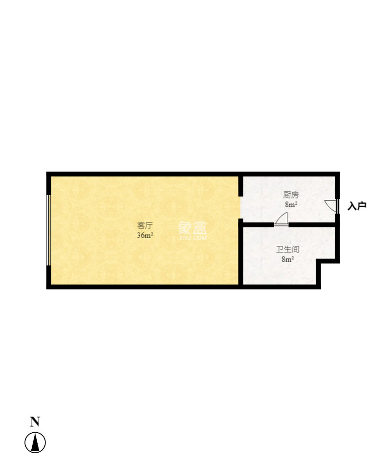 汇景发展环球中心  1室1厅1卫   66.80万