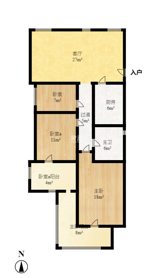 郡原居里  3室2厅1卫   76.80万