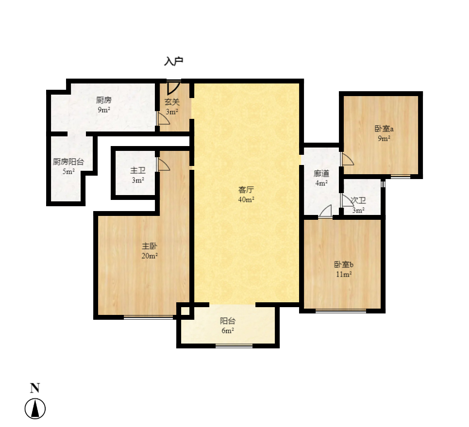 金茂梅溪湖 4室2厅2卫 3900.0元/月 金茂梅溪湖 4室2厅2卫 3900.0元/月户型图