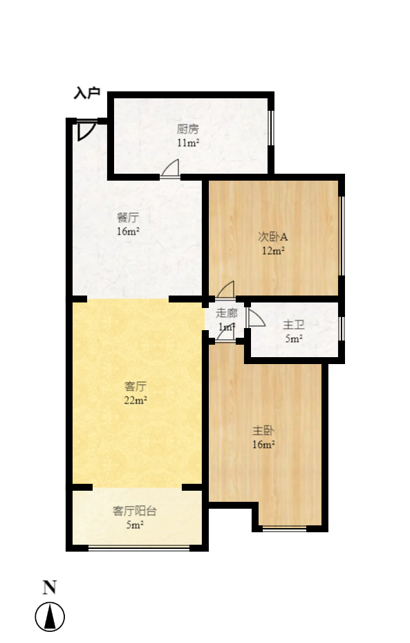 鑫远和城(一、二期) 2室2厅1卫 95.0万 鑫远和城(一、二期) 2室2厅1卫 95.0万户型图