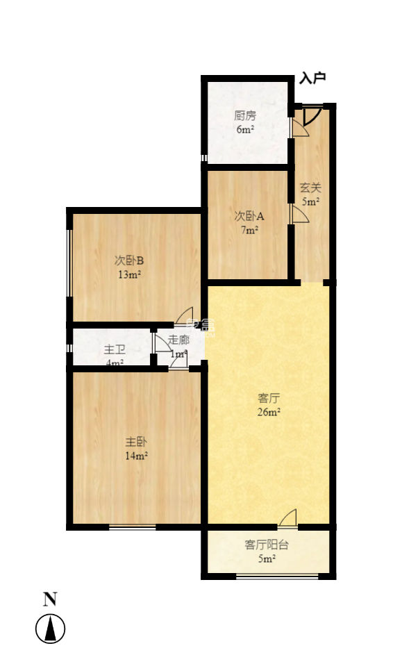 上峰苑（兰亭玥岛）  3室2厅1卫   76.80万
