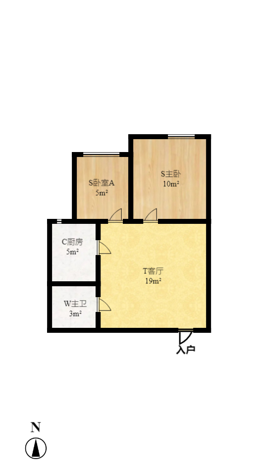 欧亚达国际广场 2室1厅1卫 2200.0元/月 欧亚达国际广场 2室1厅1卫 2200.0元/月户型图