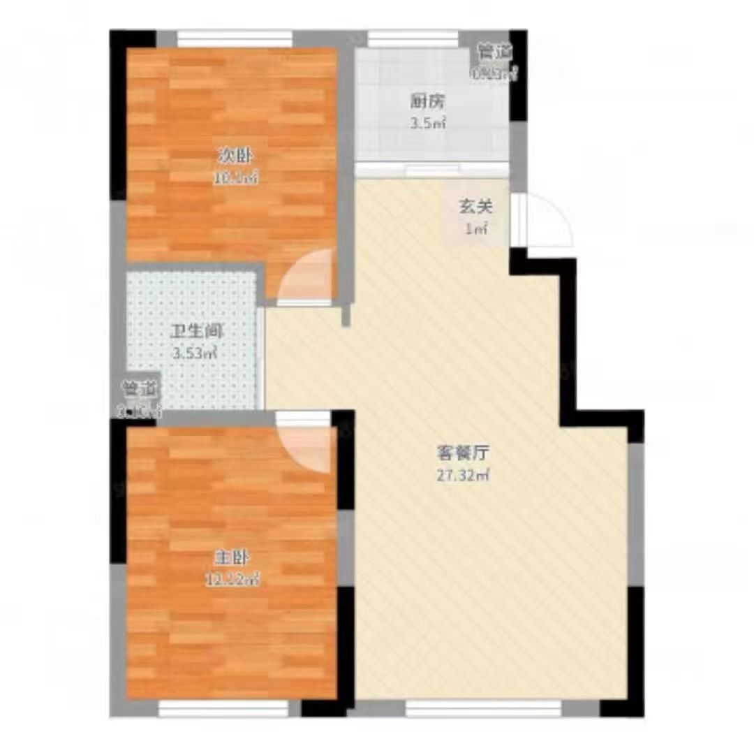 龙泉幸福里  2室2厅1卫   70.00万室内图1