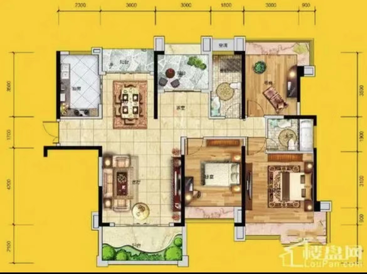 慧谷阳光 4室2厅2卫 95.0万 慧谷阳光 4室2厅2卫 95.0万室内图