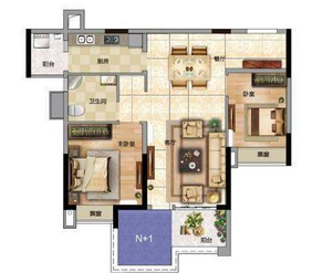 城发翠庭苑 2室2厅1卫 27.0万 城发翠庭苑 2室2厅1卫 27.0万室内图