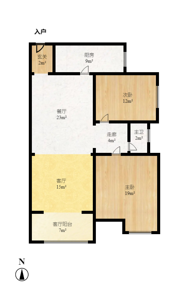 鑫远和城(一、二期)  2室1厅1卫    2000.0元/月 鑫远和城(一、二期)  2室1厅1卫    2000.0元/月户型图