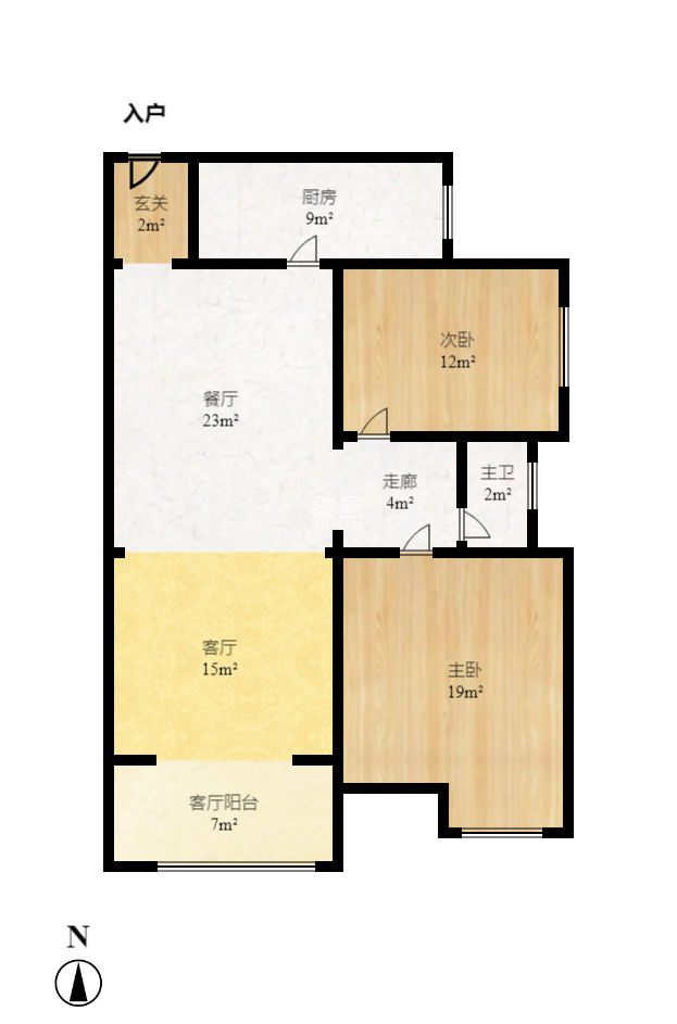 鑫远和城（一、二期）  2室2厅1卫   83.00万