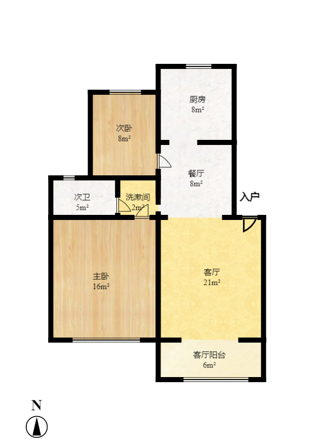 枫林绿洲 2室1厅1卫 2000.0元/月 枫林绿洲 2室1厅1卫 2000.0元/月户型图