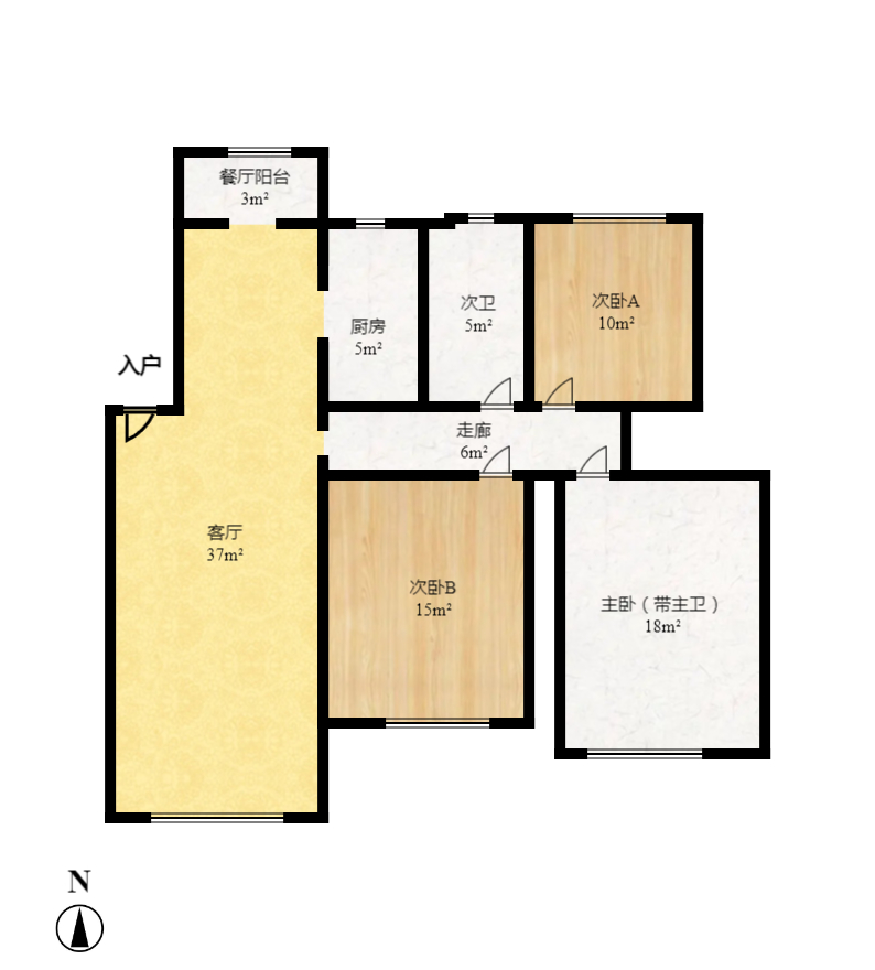 中建芙蓉嘉苑  3室2厅2卫   127.00万室内图1