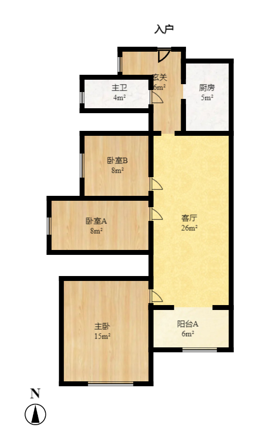 泰禹云开壹品 3室2厅2卫 2400.0元/月 泰禹云开壹品 3室2厅2卫 2400.0元/月户型图