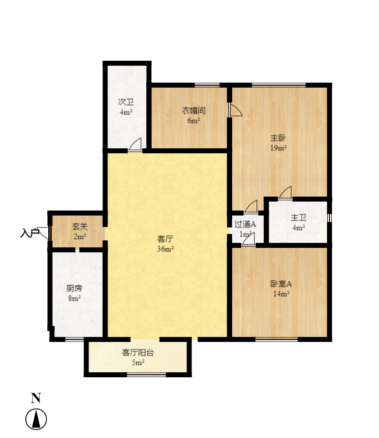 诚兴园 3室2厅2卫 3000.0元/月 诚兴园 3室2厅2卫 3000.0元/月户型图