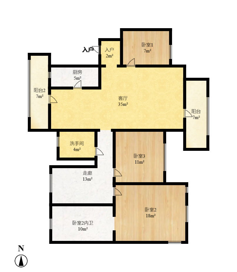 明昇壹城(明昇时代广场)一期 4室2厅2卫 3500.0元/月 明昇壹城(明昇时代广场)一期 4室2厅2卫 3500.0元/月户型图