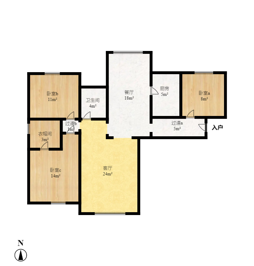 卓越蔚蓝城邦  2室2厅2卫   2300.00元/月户型图