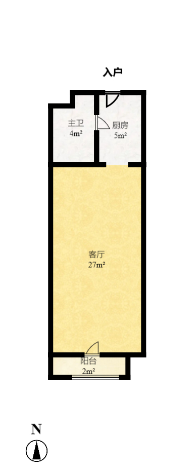 融圣国际  1室1厅1卫    1700.0元/月 融圣国际  1室1厅1卫    1700.0元/月户型图