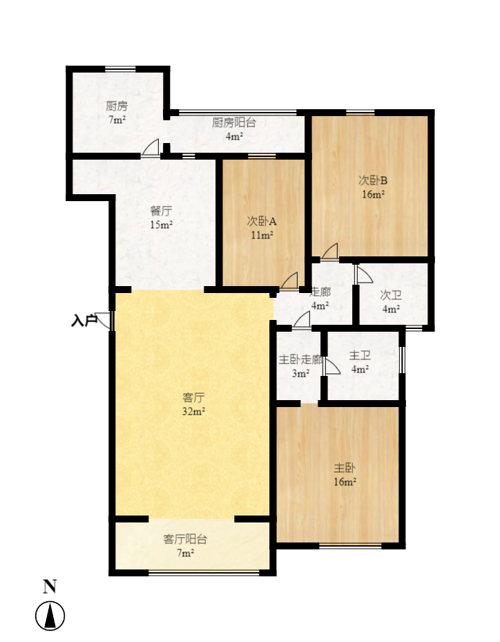 银桂苑  3室2厅2卫    2800.0元/月 银桂苑  3室2厅2卫    2800.0元/月户型图