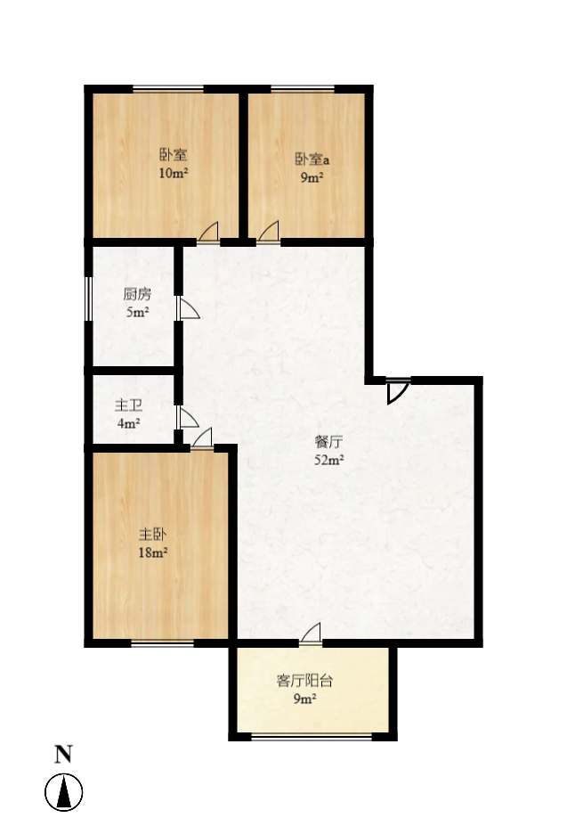 湘瑞家园  3室2厅1卫   1400.00元/月室内图1