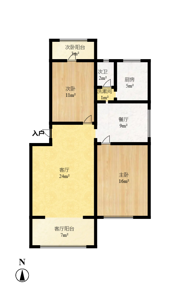 桔洲新苑(观沙岭)  2室1厅1卫    1700.0元/月 桔洲新苑(观沙岭)  2室1厅1卫    1700.0元/月户型图