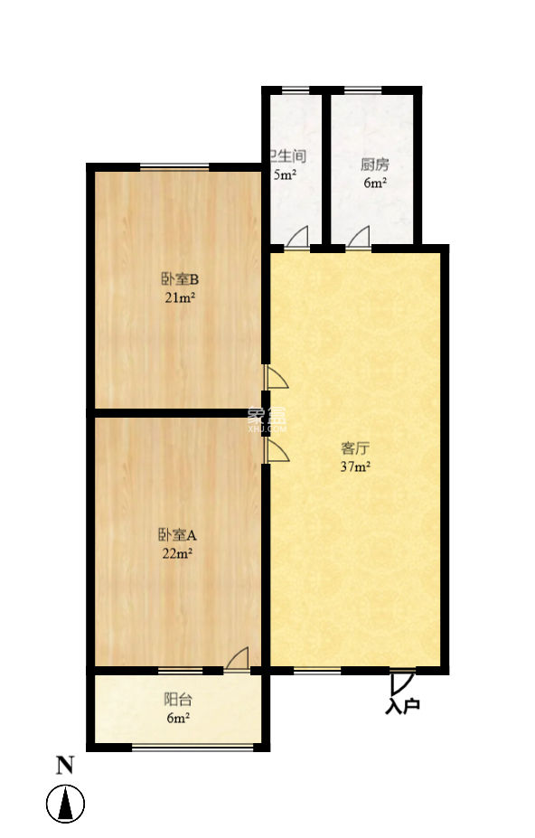 新開鋪176號（環(huán)線拆遷指揮部）  2室2廳1衛(wèi)   55.00萬