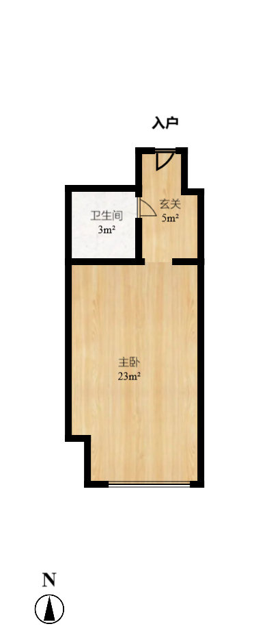 荣泰广场 1室1厅1卫 1600.0元/月 荣泰广场 1室1厅1卫 1600.0元/月户型图