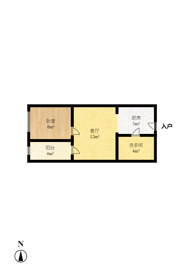 时代公馆 1室1厅1卫 1500.0元/月 时代公馆 1室1厅1卫 1500.0元/月户型图