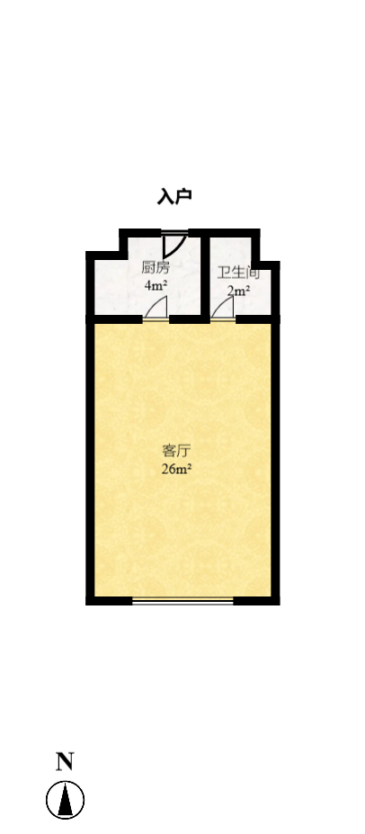 才子佳郡  1室0厅1卫    1200.0元/月 才子佳郡  1室0厅1卫    1200.0元/月户型图