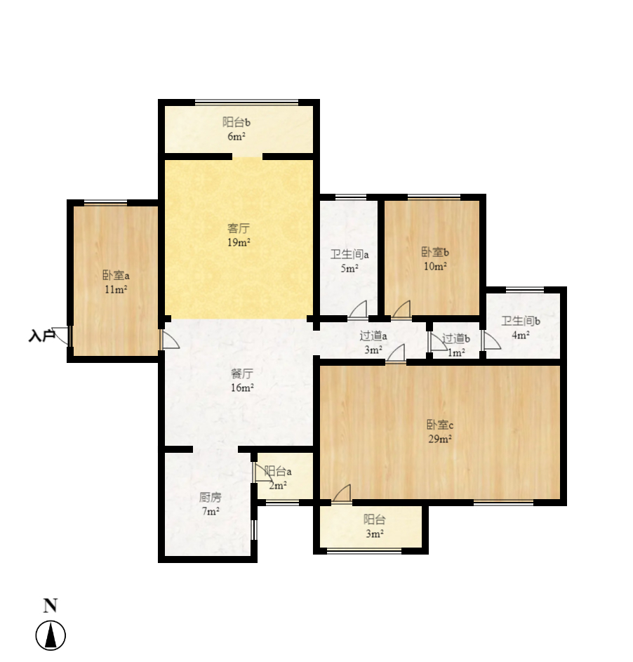 鑫天格林香山  4室2厅2卫    1900.0元/月 鑫天格林香山  4室2厅2卫    1900.0元/月户型图