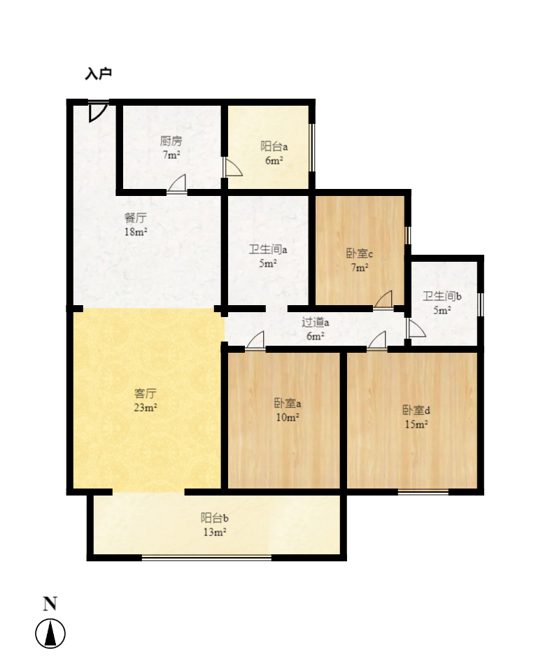 南郡明珠 4室2厅2卫 1500.0元/月 南郡明珠 4室2厅2卫 1500.0元/月户型图