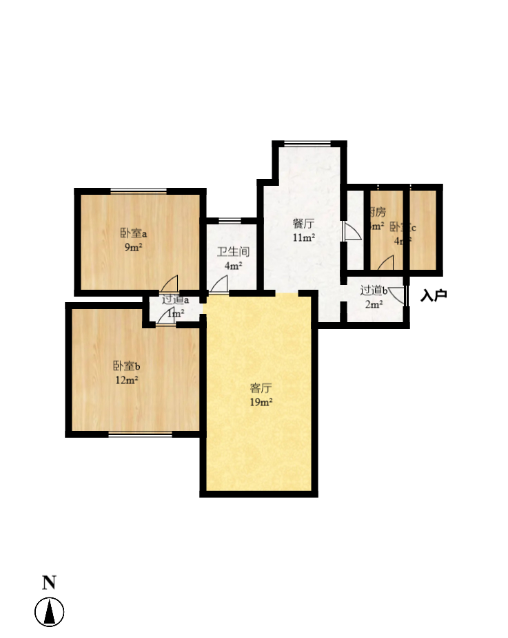 卓越蔚蓝城邦 3室2厅2卫 2400.0元/月 卓越蔚蓝城邦 3室2厅2卫 2400.0元/月户型图