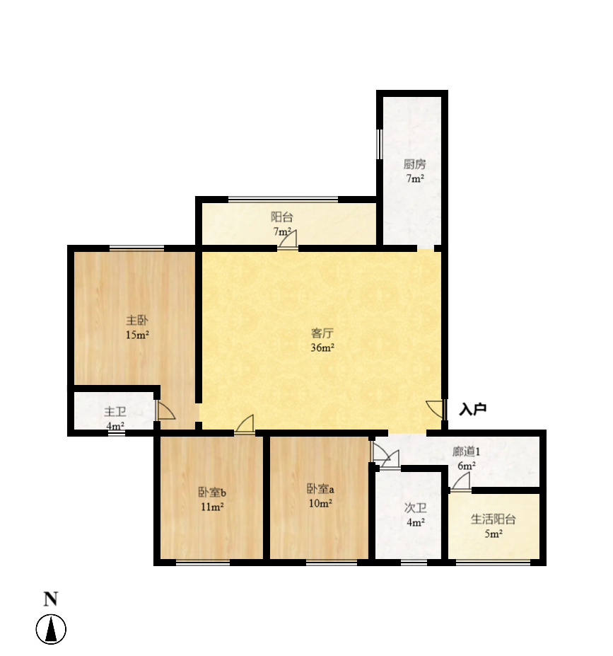 佳兆业云顶梅溪湖（佳兆业梅溪荟）  4室2厅2卫    3500.0元/月户型图
