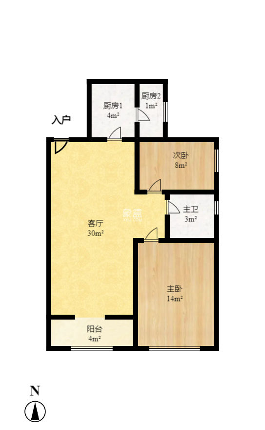 华润凤凰城三期  2室2厅1卫   58.80万