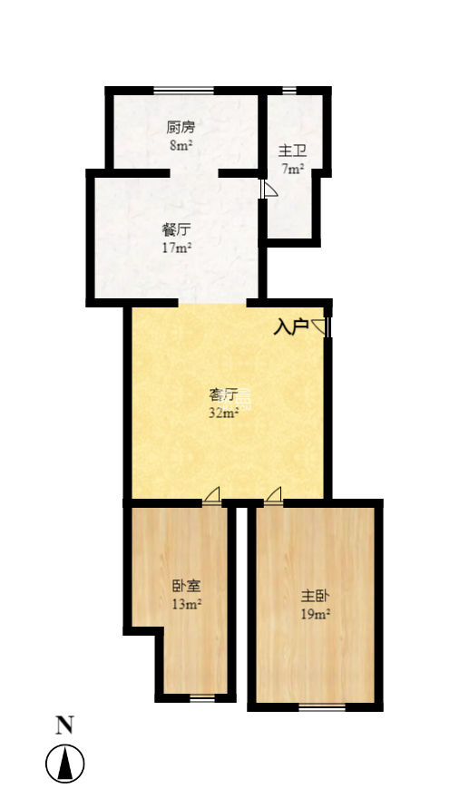 朝阳一、二村  3室2厅2卫   62.00万