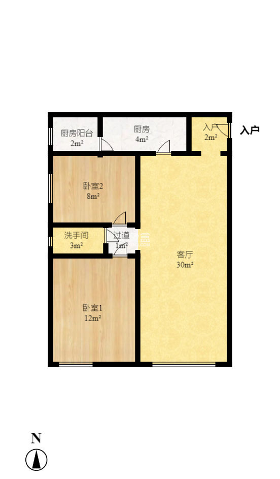 芒果天地(芒果雅苑)  2室2厅1卫   92.00万