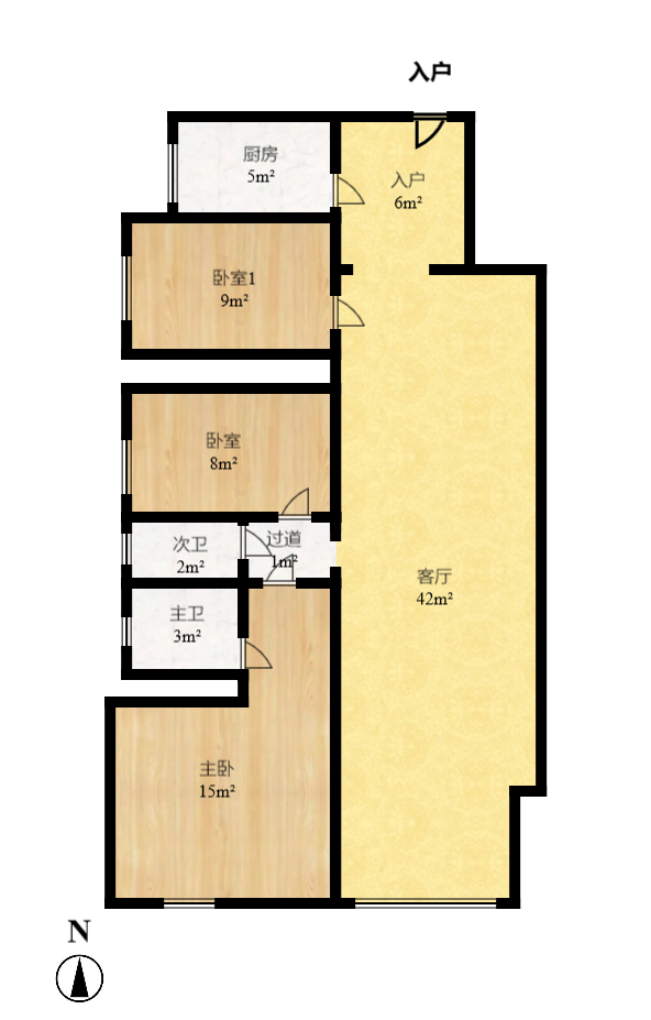 佳天雅苑 5室2厅2卫 1000.0元/月 佳天雅苑 5室2厅2卫 1000.0元/月户型图