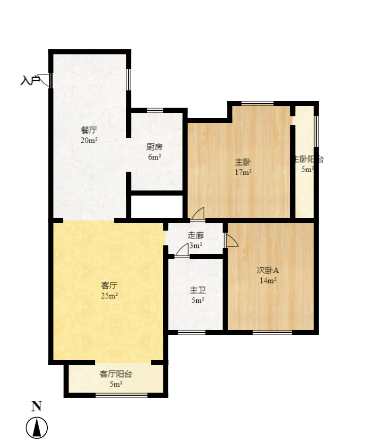 现代雅境园 1室0厅0卫 2800.0元/月 现代雅境园 1室0厅0卫 2800.0元/月户型图